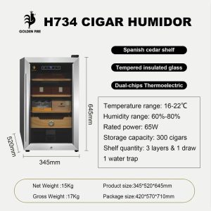 Tủ xì gà Golden Fire H734