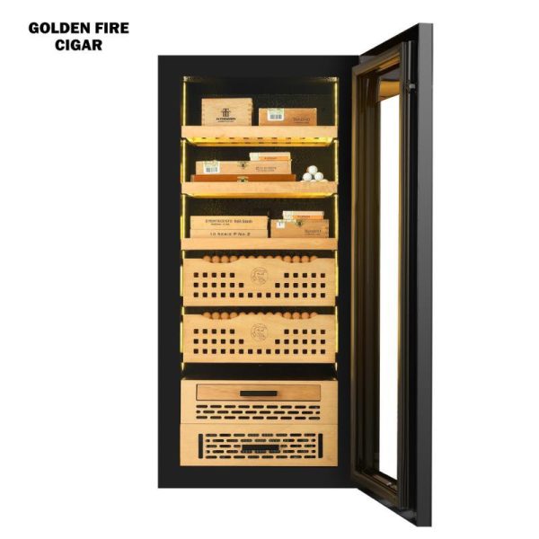 Tủ-bảo-quản-xì-gà-Golden-Fire-GF-198-Black.