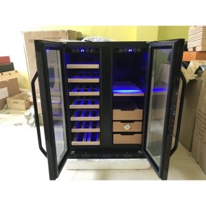 Tủ bảo quản Rượu vang- Xì Gà 2 in 1 Vinocave