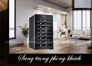 Tủ bảo quản rượu vang Vinocave 52 chai kính tràn viền hiện đại nâng tầm đẳng cấp - Hình ảnh 5