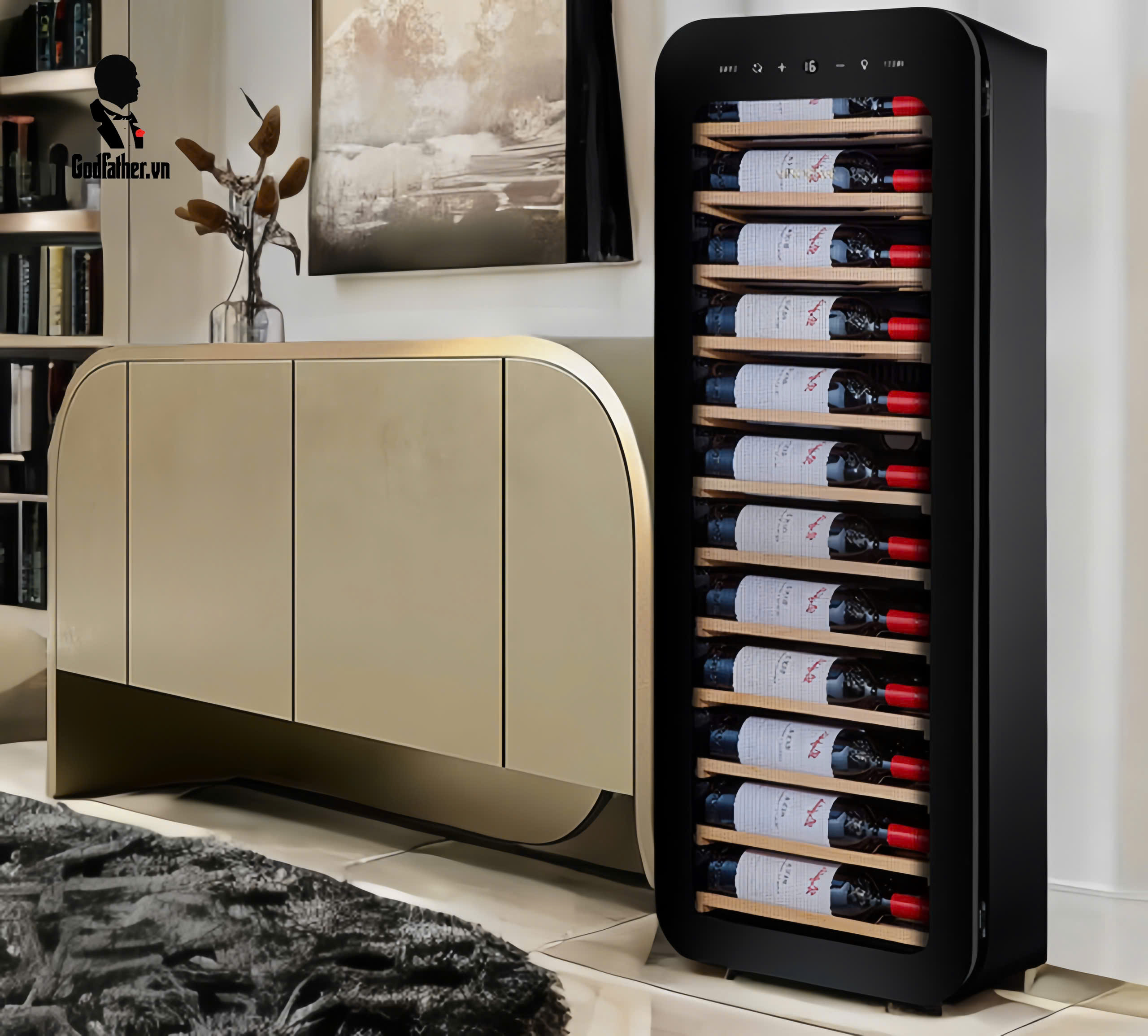Tủ rượu vang Vinocave 34 chai hiện đại và sang trọng