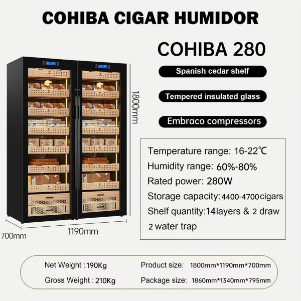 Tủ bảo quản xì gà Cohiba 280